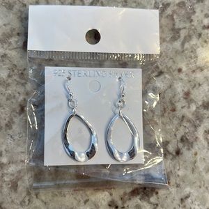 Sterling Silver Hoop Earrings, NWOT